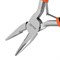 Длинногубцы прямые Mini, 130 мм, никелированные, авторазжим Sparta 17820 - фото 749476