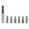 Набор бит, магнитный адаптер для бит, сталь 45Х, 7 предметов, пластиковый кейс Matrix 11392 - фото 753771
