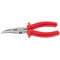 Длинногубцы изогнутые Econom, 160 мм, шлифованные, пластмассовые рукоятки Matrix 17494 - фото 754364