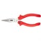 Длинногубцы прямые Standard, 180 мм, шлифованные, пластмассовые рукоятки Matrix 17152 - фото 754503