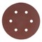 Круг абразивный на ворсовой подложке под "липучку", перфорированный, P 180, 150 мм, 5 шт Matrix 73843 - фото 764690