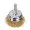 Щетка для дрели, 50 мм, "чашка" со шпилькой, латунированная витая проволока Matrix 74475 - фото 768517