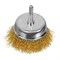 Щетка для дрели, 75 мм, "чашка" со шпилькой, латунированная витая проволока Matrix 74478 - фото 768561