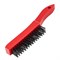 Щетка зачистная четырехрядная, закаленная прямая проволока с пластиковой ручкой Matrix 74814 - фото 768981