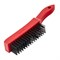 Щетка зачистная шестирядная, закаленная прямая проволока с пластиковой ручкой Matrix 74816 - фото 768988