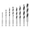 Набор сверл по дереву, 3-4-5-6-7-8-9-10 мм, 8 шт, шестигранный хвостовик, пластиковый кейс, Matrix 70285 - фото 770871