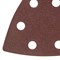 Треугольник абразивный на ворсовой подложке под "липучку", перфорированный, P 60, 93 мм, 5 шт Matrix 73858 - фото 770989