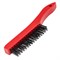Щетка зачистная трехрядная, закаленная прямая проволока с пластиковой ручкой Matrix 74813 - фото 771180