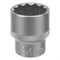 Головка торцевая, 24 мм, двенадцатигранная, CrV, под квадрат 1/2, хромированная Stels 13669 - фото 775635