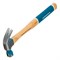 Молоток-гвоздодер, 200 г, угол 45, магнит, обрезиненная рукоятка American hickory GROSS 10414 - фото 781635
