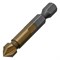 Зенковка конусная под М4, HSS, по металлу, 6-гранный хвостовик Denzel 72302 - фото 794948
