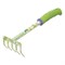Грабли 5 - зубые, 85 х 310 мм, стальные, пластиковая рукоятка, Flower Green, Palisad 62039 - фото 799767