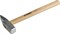 Слесарный молоток ЗУБР Мастер деревянная рукоятка, 600г 20015-06 - фото 85487