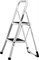СИБИН  2 ступени, c широкими обрезиненными ступенями, стальная, стремянка (38807-02) - фото 91570
