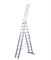 Алюминиевая трехсекционная лестница Вектор 3х11 4411 - фото 96809